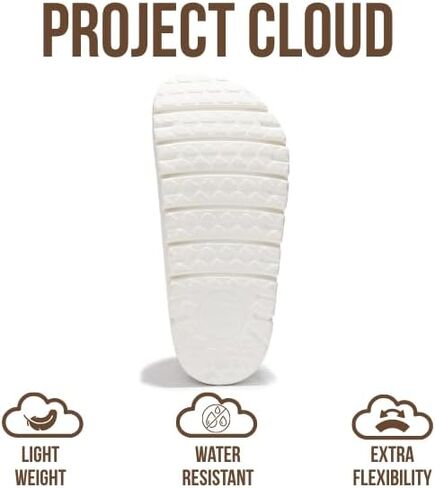 Project Cloud 100% Genuine Leather Platform Clogs for Women (BentonChunky) | Memory Foam Insole Arch Support; Non-Slip Platform Womens Clogs; Lightweight and Water-Resistant Durable Mules for Women in Saudi Arabia