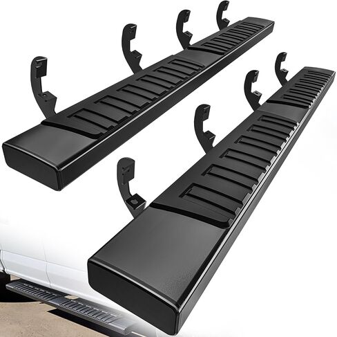 YITAMOTOR Drop Running Boards Compatible with 2019-2025 Chevy Silverado/GMC Sierra 1500 Crew Cab, 2020-2025 2500HD 3500HD Crew Cab Carbon Steel Side Steps Nerf Bars Rails(Excl. 2019 1500 LD) in Kuwait