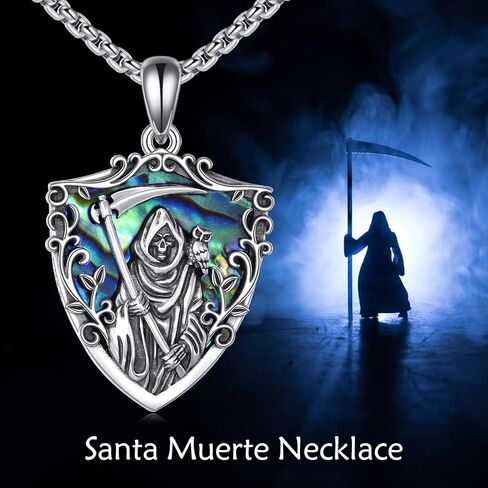 URONE SAINT JUDE/SANTA MUERTE/PHARAOH/SAINT Christopher/Baphomet NETLACE 925 Sterling Silver Dener in Saudi Arabia