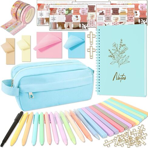 Bible Study Supplies Journaling Kit for Women, Bible Study Kit Includes No Bleed Highlighters and Pens, Pen Case, Annotation kit, Christian Gifts for Women, Beginners in Kuwait