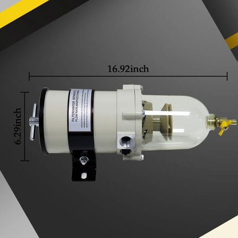 900FG 900FH 90GPH Upgraded Diesel Marine Fuel Filter 900 SERIES With Hand Twist Vavle Compatible With Trucks Outboard Marine Engines & More Construction Machinery Vehicles in Saudi Arabia