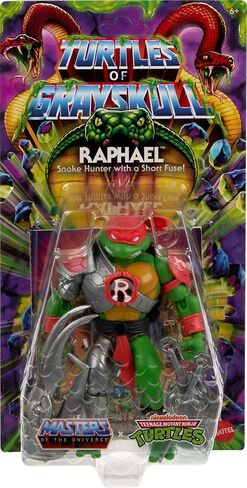 أسياد الكون أصول السلاحف من Grayskull Donatello Wars Forme Action Action ، Teenage Mutant Ninja & Motu Crossover Donnie Toy in Kuwait