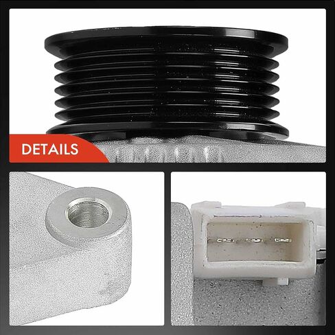 A-Premium Alternator Compatible with Ford Contour 1995-2000 V6 2.5L & Mercury Cougar 1999-2001 V6 2.5L, Mystique 1995-2000 V6 2.5L, 12V 130A 6-Groove Pulley Clockwise, Replace# LRB271, 96BB10300AA in Saudi Arabia