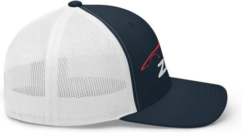 Red C4 Sports Car ZR1 Trucker Hat تصميم صورة ظلية للجنرال الرابع Corvette Owners Drivers ZR-1 Cap in Kuwait