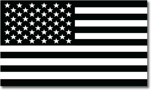 Magnet Me Up Black and White American Flag Magnet Decal, 7x12 Inches, Heavy Duty Automotive Magnet for Car Truck SUV in Saudi Arabia
