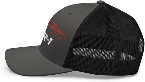 Red C4 Sports Car ZR1 Trucker Hat تصميم صورة ظلية للجنرال الرابع Corvette Owners Drivers ZR-1 Cap in Saudi Arabia