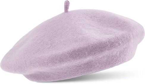 قبعات كوموريبي بيريه للنساء من الصوف الأسود، قبعات فرنسية بلون سادة، قبعات دافئة للفتيات، كلاسيكية وأنيقة in Kuwait