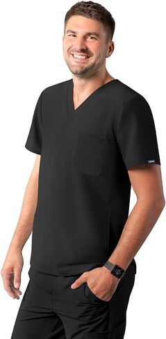 Adar Addition Scrubs for Men - Modern Multi Pocket V-Neck Scrub Top in Saudi Arabia