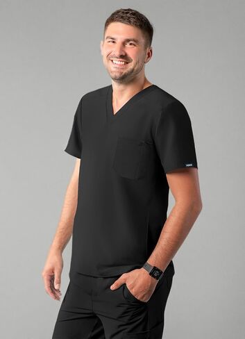 Adar Addition Scrubs for Men - Modern Multi Pocket V-Neck Scrub Top in Saudi Arabia