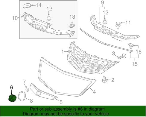 OEM Factory Front Grille Emblem 75700-TL2-A00 75700TL2A00 for Acura TSX 2009-2014 ILX 2013-2015. in Saudi Arabia