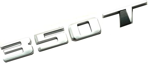 1PC 350T شعار شعار متوافق مع CT4 CT5 XT4 XT5 الخلفية Turnk 350 T شارة 3D لوحة (أسود لامع) in Kuwait