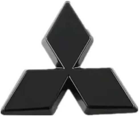 ل Mitsubishi Outlander 2022 2023 2024 2025 الأمامي الخلفي الخلفي لامع الشعار السود in Saudi Arabia