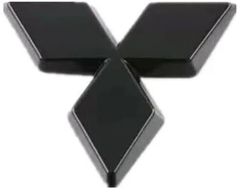 ل Mitsubishi Outlander 2022 2023 2024 2025 الأمامي الخلفي الخلفي لامع الشعار السود in Saudi Arabia