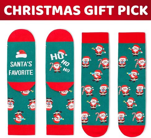 جوارب HAPPYPOP لهدايا عيد الميلاد للرجال والنساء - جوارب سانتا السرية لعيد الميلاد للأم والأب، جوارب سانتا لعيد الميلاد in Kuwait