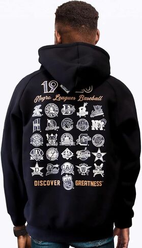 Big Boy Negro Leagues NLBM S4 Mens Pulover Hoodie [Black]-ID#34586-15-225-0-0 in Saudi Arabia