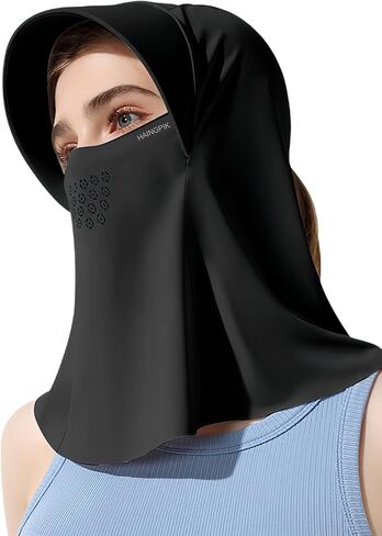 المرأة UPF 50+ حماية من أشعة الشمس Balaclava قناع الوجه التنفس التبريد قناع رأس كامل للرياضة في الهواء الطلق المشي لمسافات طويلة in Kuwait