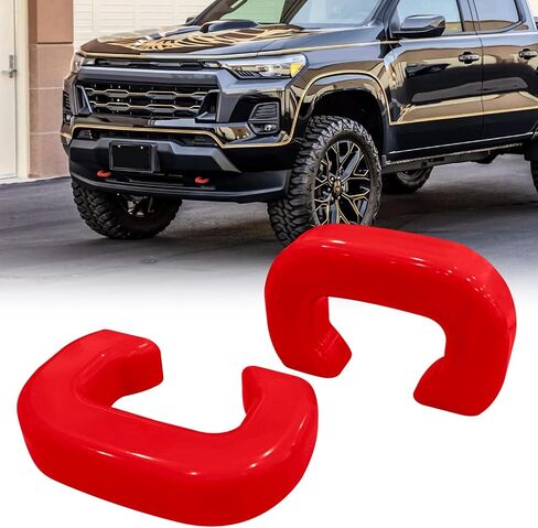 BESTZHEYU Tow Hook Covers Fit for 2007-2024 Chevy Silverado 1500 Hitch Cover Front Customized Car Tow Hooks Compatible with 2007-2024 Chevrolet Silverado 1500 Accessories Red in Kuwait
