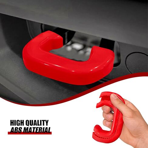 BESTZHEYU Tow Hook Covers Fit for 2007-2024 Chevy Silverado 1500 Hitch Cover Front Customized Car Tow Hooks Compatible with 2007-2024 Chevrolet Silverado 1500 Accessories Red in Kuwait