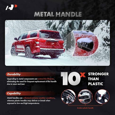 مقبض رفع الباب الخلفي المعدني A-premium مع مقبض رفع المصعد مع ثقب المفتاح متوافق مع Ford F-150 2004-2014 ، LOBO 2004-2015 و Lincoln Mark LT 2006-2008 ، مسكن أسود مع رافعة الكروم in Saudi Arabia