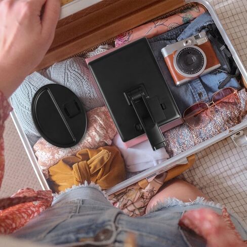 Lighted Makeup Mirror with Lights Vanity Makeup Mirror with Adjustable Brightness and 180 Degree Rotation Touch Screen Dual Power Supply Gifts for Teens Girls Women (White) in Kuwait