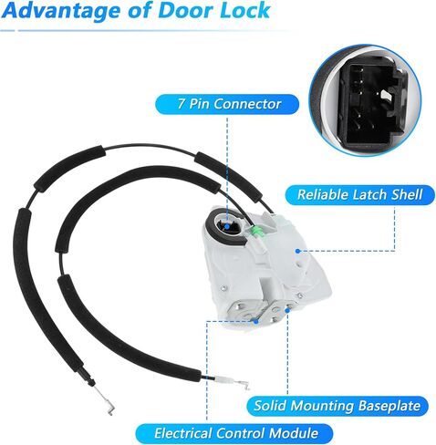 Motoforti Front Left Power Door Lock Latch Actuator for Mazda 3 2010-2013 No.BBM459310E/BBM459310A Door Lock Actuator Assembly Motor Front Driver Side Door Latch Assembly with Rod in Saudi Arabia