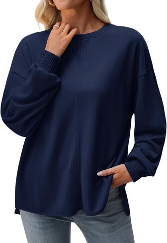Fisoew Womens غير رسمية من النوع الثقيل ذو الأكمام الطويلة طاقم الطوائف in Saudi Arabia