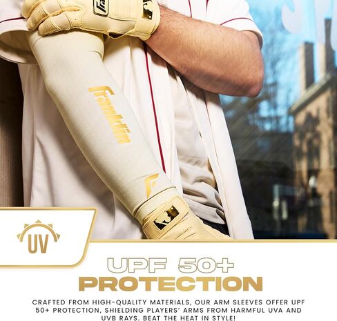 Franklin Sports Baseball Arm Sleeves - Baseball + Softball Arm Compression Sleeves for Men + Women - Multiple Sizes + Colors in Saudi Arabia