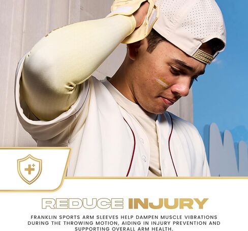 Franklin Sports Baseball Arm Sleeves - Baseball + Softball Arm Compression Sleeves for Men + Women - Multiple Sizes + Colors in Saudi Arabia