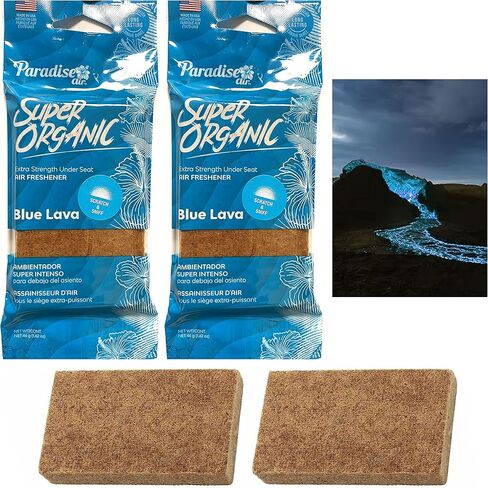 2 Blue Lava Scent Car Air Freshener Block Stone Under Seat Office Home Fragrance in Saudi Arabia