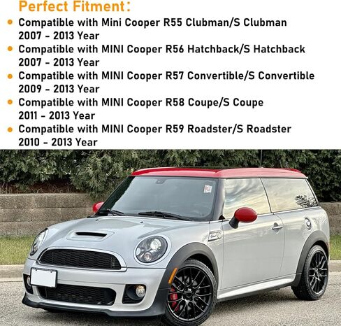 متوافق مع حلقة المصباح الأمامي المصباح المصابيح الأمامية Mini Cooper 2014-2021 ، F55 F56 F57 حلقات المصابيح الأمامية ، 1PAIR CHROME MENTERMENT SADE DRIPCE SARPAND ، استبدال مصابيح الأمامية لـ 51137300631 51137300632 in Kuwait