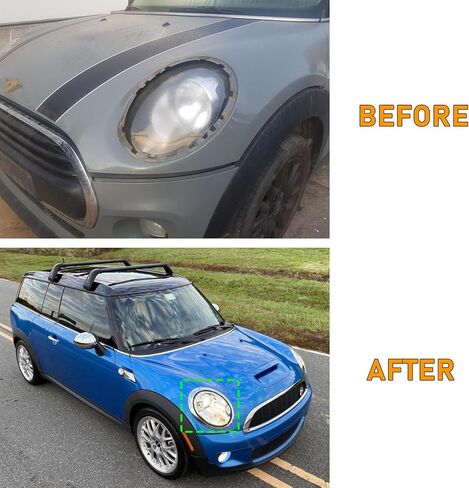 متوافق مع حلقة المصباح الأمامي المصباح المصابيح الأمامية Mini Cooper 2014-2021 ، F55 F56 F57 حلقات المصابيح الأمامية ، 1PAIR CHROME MENTERMENT SADE DRIPCE SARPAND ، استبدال مصابيح الأمامية لـ 51137300631 51137300632 in Kuwait