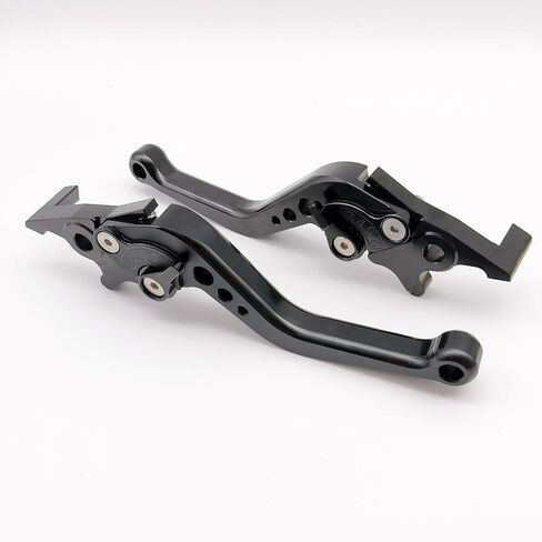 Generic CNC Aluminum Short Adjustable Brake Clutch Levers Compatible with Tank 200 EFI Scooter Vitacci TANK 200 (GOLD 'black) in Saudi Arabia