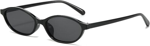 Retro Oval Sunglasses for Women Men Chic Small Narrow 90s Glasses Cat Eye Y2K Shades Trendy Sunnies in Saudi Arabia
