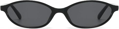 Retro Oval Sunglasses for Women Men Chic Small Narrow 90s Glasses Cat Eye Y2K Shades Trendy Sunnies in Saudi Arabia