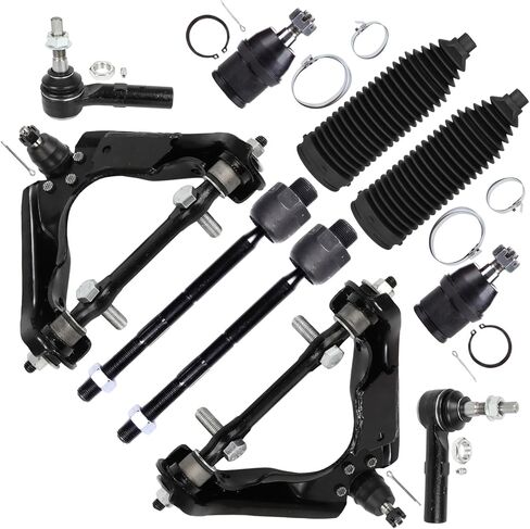10-PC SET Suspension Kit fit 2000-2004 for Dodge Dakota 2000-2003 for Dodge for Durango Front Upper Control Arm and Ball Joint Lower Ball Joint Outer Inner Tie Rod End w/Boot in Saudi Arabia