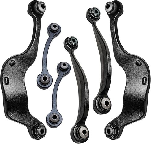 Detroit Axle - 6pc Rear Control Arms Kit for Chevrolet Traverse GMC Acadia Limited Buick Enclave Saturn Outlook, Upper Rearward and Forward Lateral Control Arms Suspension Kit Replacement in Saudi Arabia