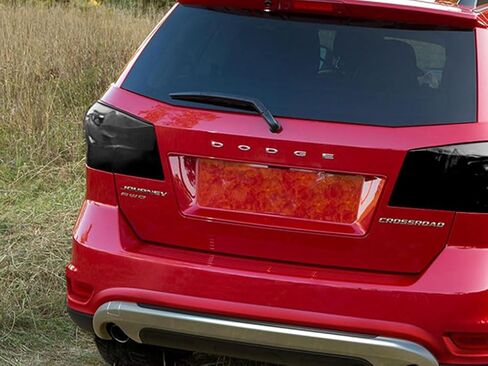 Rvinyl Tail Light Pre Cut Film Tint Cover Kit in Blackout Smoke Compatible with Dodge Journey 2010-2020 - Adhesive Backs in Saudi Arabia