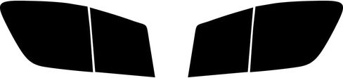 Rvinyl Tail Light Pre Cut Film Tint Cover Kit in Blackout Smoke Compatible with Dodge Journey 2010-2020 - Adhesive Backs in Saudi Arabia