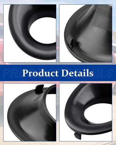 Pair Fog Light Bezel Fit for Dodge Challenger 2015-2022 Driver and Passenger Side Fog Light Trim يحل محل 68259663AA ، 68259662AA | CH1038177 ، CH1039177 اليسار واليمين in Kuwait