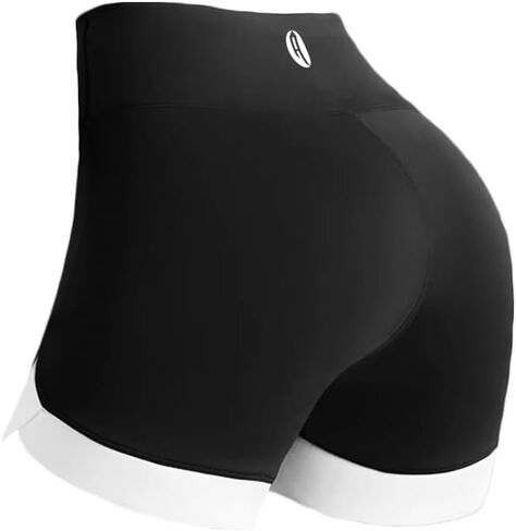 Biker Yoga Athletic Racer Shorts for Women High Waist Running Jogging Workout Active Tummy Control Gym Shorts in Saudi Arabia