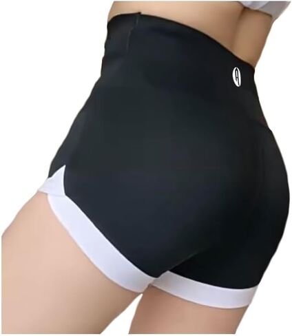 Biker Yoga Athletic Racer Shorts for Women High Waist Running Jogging Workout Active Tummy Control Gym Shorts in Saudi Arabia
