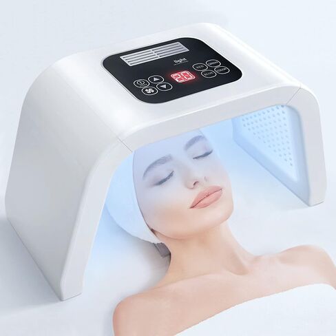 Led-Light-Therapy, Red Light Therapy for Face 7 in 1 Colors LED Facial Skin Care Tool Facial Neck Body Hand Skincare Mask in Saudi Arabia