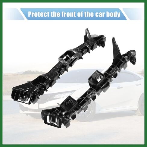 Motoforti Pair of Front Bumper Bracket Retainer Spacer Mounting Support Driver and Passenger Side 71193-T5A-000 for Honda Fit 2015-2020 Plastic Black Long-lasting in Saudi Arabia