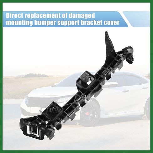 Motoforti Pair of Front Bumper Bracket Retainer Spacer Mounting Support Driver and Passenger Side 71193-T5A-000 for Honda Fit 2015-2020 Plastic Black Long-lasting in Saudi Arabia