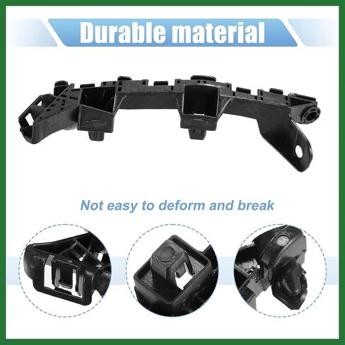 Motoforti Pair of Front Bumper Bracket Retainer Spacer Mounting Support Driver and Passenger Side 71193-T5A-000 for Honda Fit 2015-2020 Plastic Black Long-lasting in Saudi Arabia