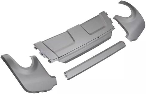 المصد الخلفي Lower FaLance لوحة Kit LR026329 LR026328 متوافق مع 2012-2019 Range Rover Evoque 4 قطع الخلفية شريط التمرير الخلفي يعزز تصميم المصد الخلفي تصميم in Kuwait