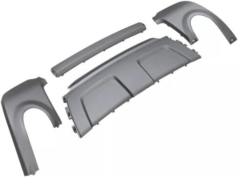 المصد الخلفي Lower FaLance لوحة Kit LR026329 LR026328 متوافق مع 2012-2019 Range Rover Evoque 4 قطع الخلفية شريط التمرير الخلفي يعزز تصميم المصد الخلفي تصميم in Kuwait