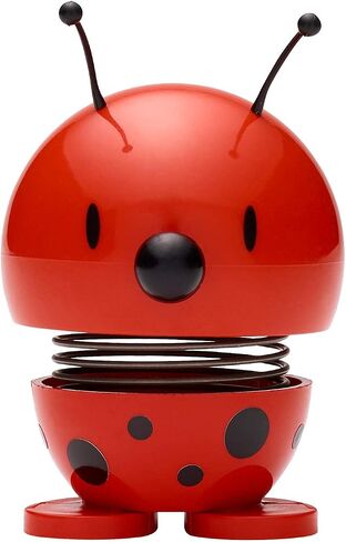 Hoptimist Ladybird Bimble ، Red ، Home Decor Ornament - Danish Design ، Plastic w/Metal Spring ، Small - يخلق حركة مبهجة in Kuwait