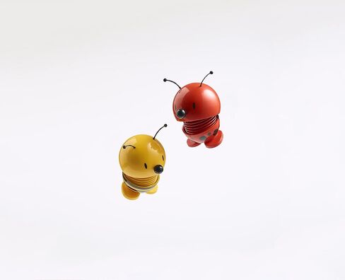 Hoptimist Ladybird Bimble ، Red ، Home Decor Ornament - Danish Design ، Plastic w/Metal Spring ، Small - يخلق حركة مبهجة in Kuwait