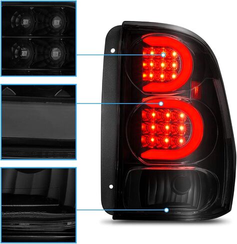 amerilite for 2002-2009 Chevy Trailblazer/ext Smoke Black C-type-Type LED Tube Light in Saudi Arabia